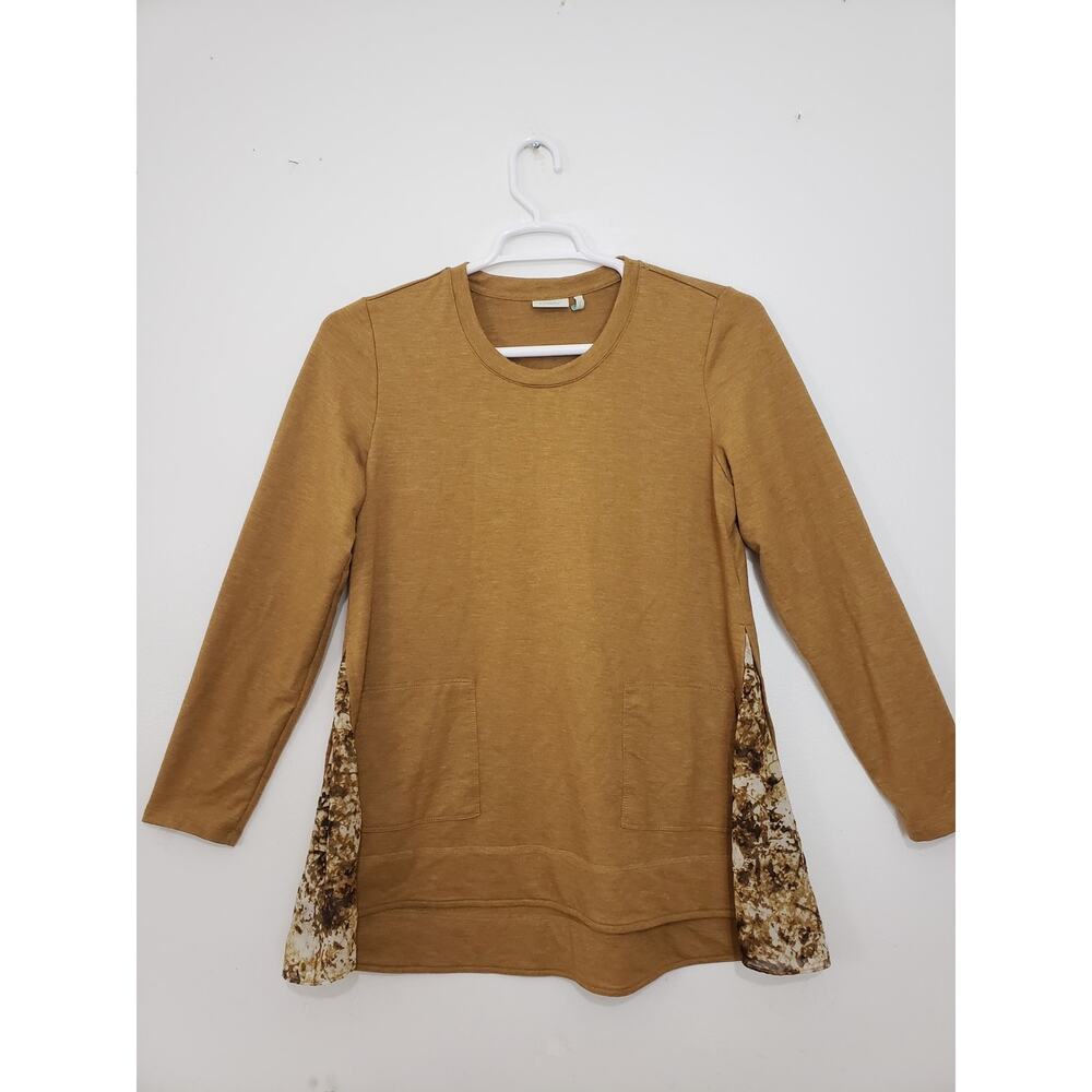 Y2K Logo Lounge by Lori Goldstein Womens Sweater Size M French Terry Tunic